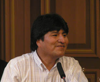 Evo Morales à Paris